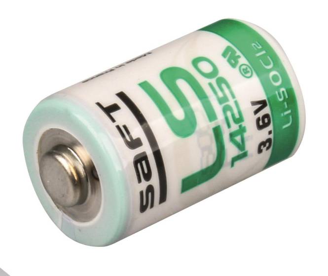 Saft Batterie Lithium 3,6V 1/2 LS14250 AA 141619 Install.Baumaterial Hauskomm/Batt/Sicher Batt.Akkus