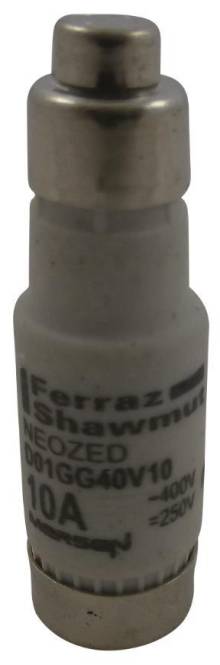 Mersen 01700.010000 D01 10A gG 400V rot NEOZED Sicherungseinsatz (Inhalt 10 Stück)