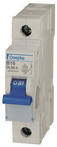 DOEP Automat B 6A DLS 6h B6-1 ** 6kA 1-polig Install.Baumaterial Zählerschr./Verteilg