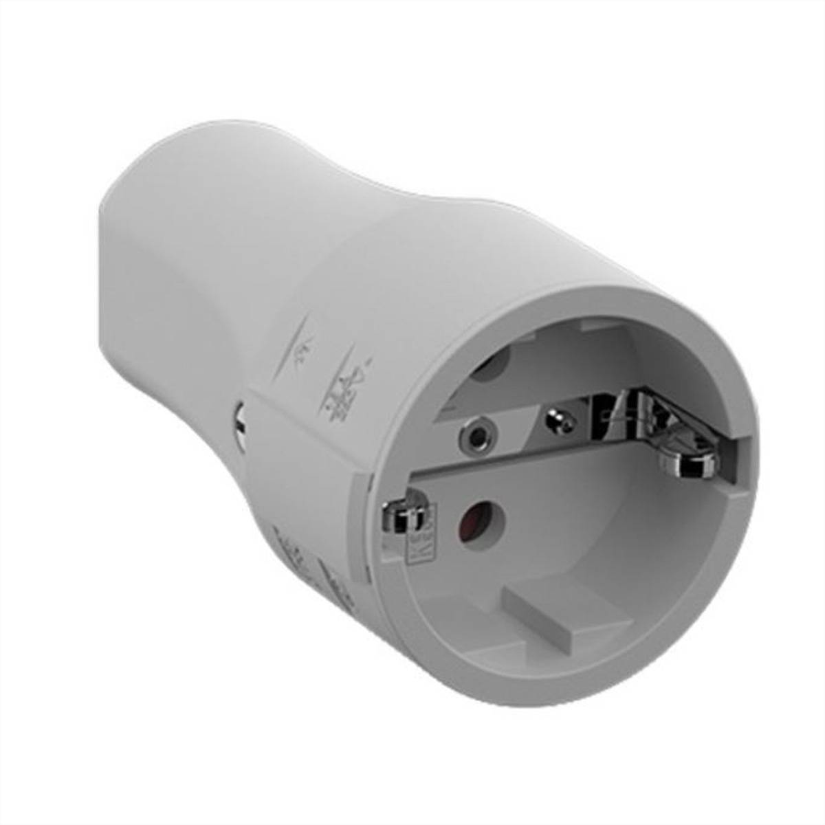 BACHMANN Schutzkontaktkupplung CEE 7/3 16A/250VAC, Montage, grau Steckdosenleisten Montagestecker