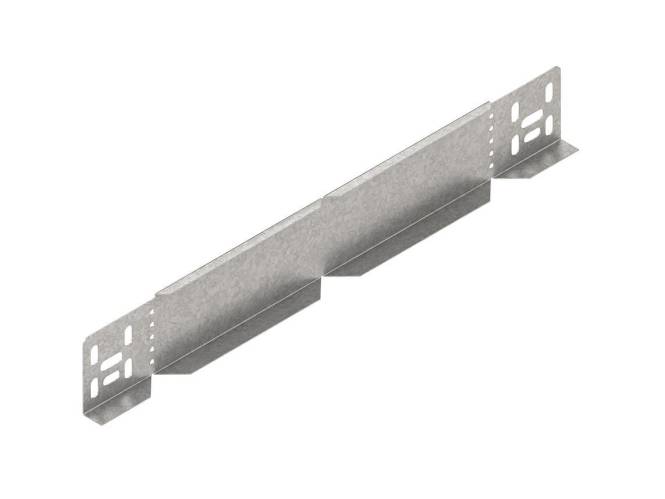 Metallverbindungswinkel mit perforierten Enden zur verstellbaren Befestigung im Bauwesen.