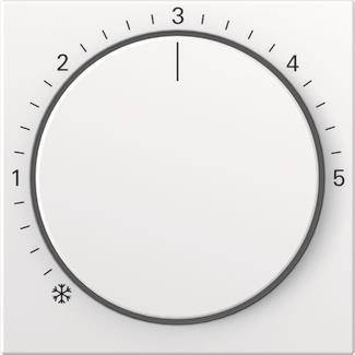 GIRA 270627 Abdeckung Raumtemperatur- regler System 55 Reinweiß seidenmatt Install.Baumaterial