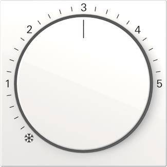 GIRA 270603 Abdeckung Raumtemperatur- regler System 55 Reinweiß glänzend Install.Baumaterial