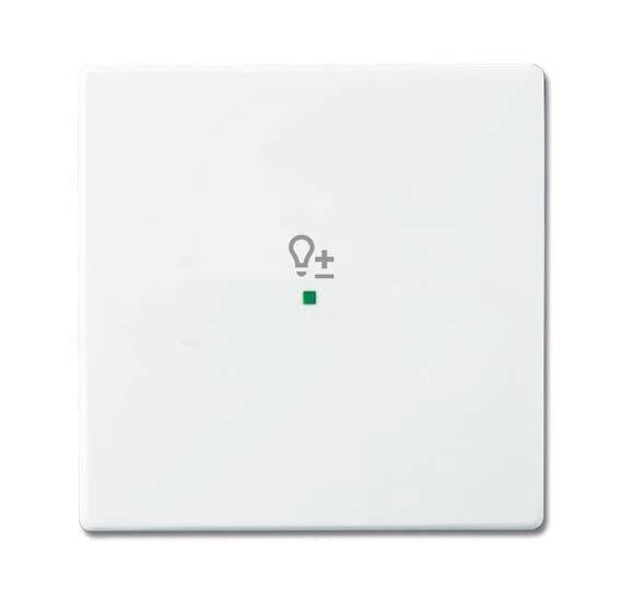 BJ Wippe 1-fach Symbol Dimmer 6234-10-84 Busch-free@home studioweiß Install.Baumaterial KNX