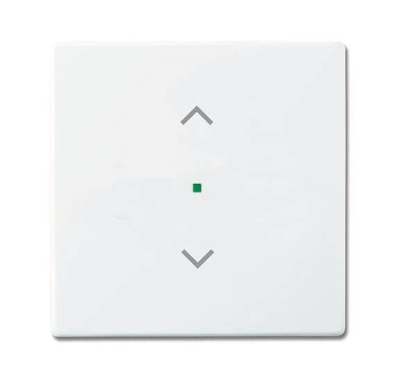 BJ Wippe 1-fach Symbol 6232-10-84 Jalousie Busch-free@home studioweiß Install.Baumaterial KNX