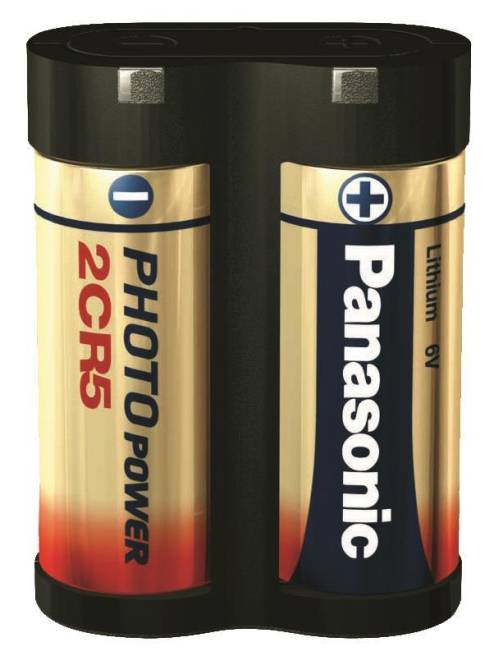 Panasonic Photobatterie 2CR5 Lithium 6V / 1400mAh *Blister a 1 Stück Install.Baumaterial Batt.Akkus