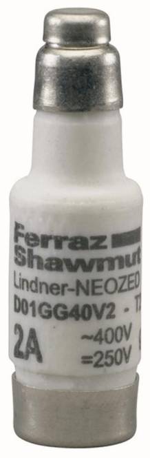 Mersen 01700.002000 D01 2A gG 400V rosa NEOZED Sicherungseinsatz (Inhalt 10 Stück)