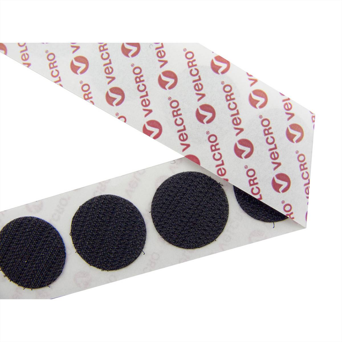 ® Klettpunkte Selbstklebend Nur Haken, 19mm x 125 Weiß Installation / Reinigung und