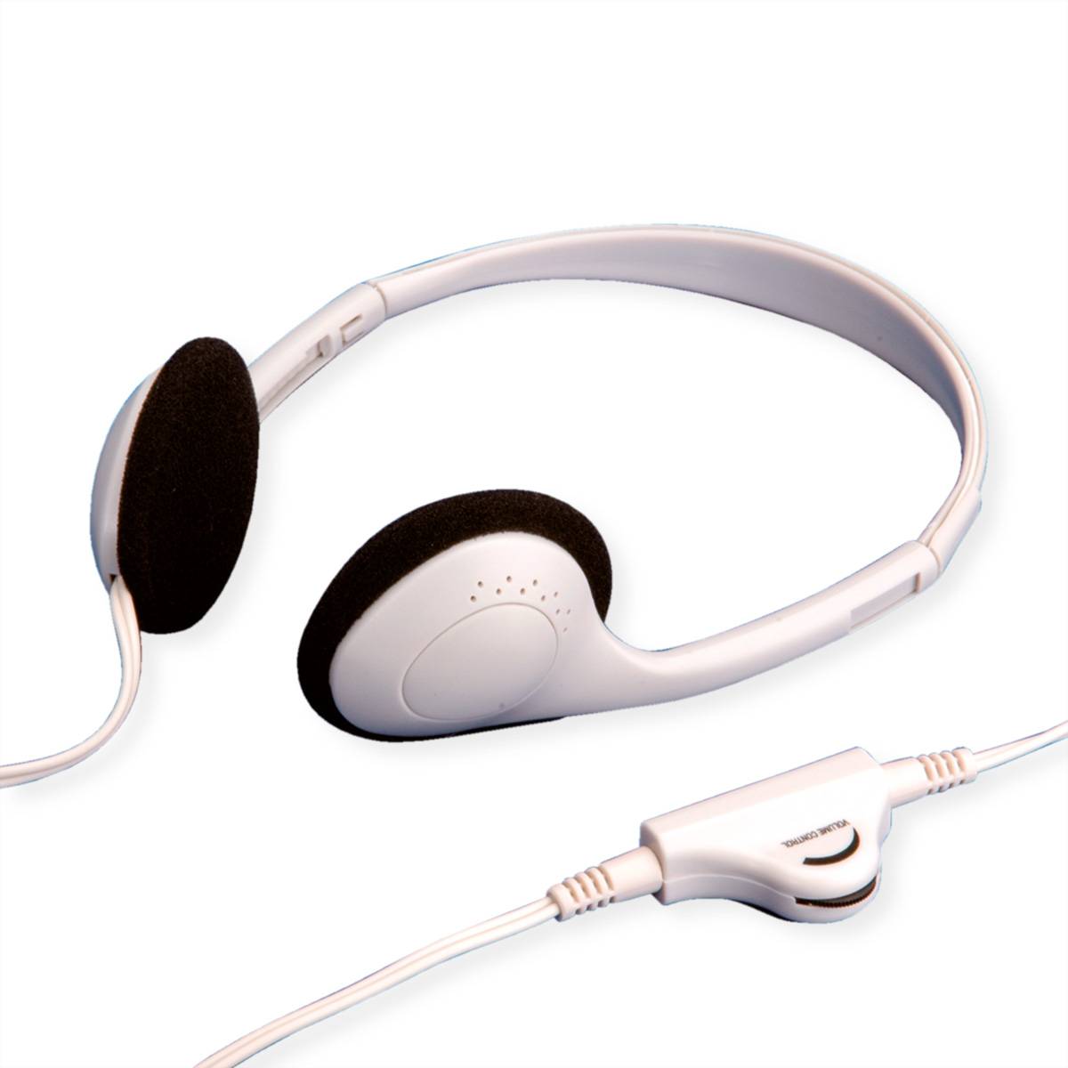 VALUE Stereo Kopfhörer mit Lautstärkeregler, grau Eingabe / Ausgabe & Headsets