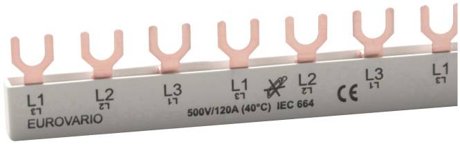 DOEP Phasenschiene EV-S G 3.11.120 ** FI/LS 10qmm Gabel 3-pol 11TE 120A Install.Baumaterial