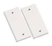 ELDAT 2 Taste Auf/Zu RTS23-ACC-02-02P2 für Wandtaster RTS23 weiss Install.Baumaterial KNX