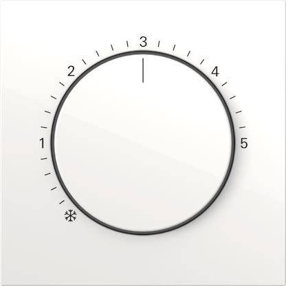 GIRA 2706112 Abdeckung Raumtemperatur- regler Flächenschalter Reinweiß glänzend