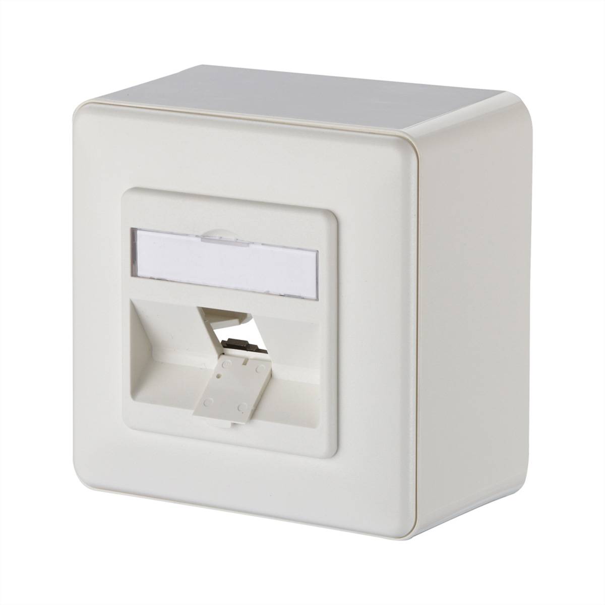 METZ CONNECT Keystone Anschlussdose AP 1 Port unbestückt reinweiß Netzwerkkomponenten