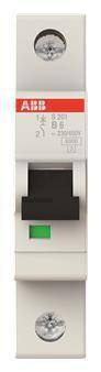 ABB Compact Automat S201-B6 62 1-polig GH S201 0001 R0065 Install.Baumaterial Zählerschr./Verteilg