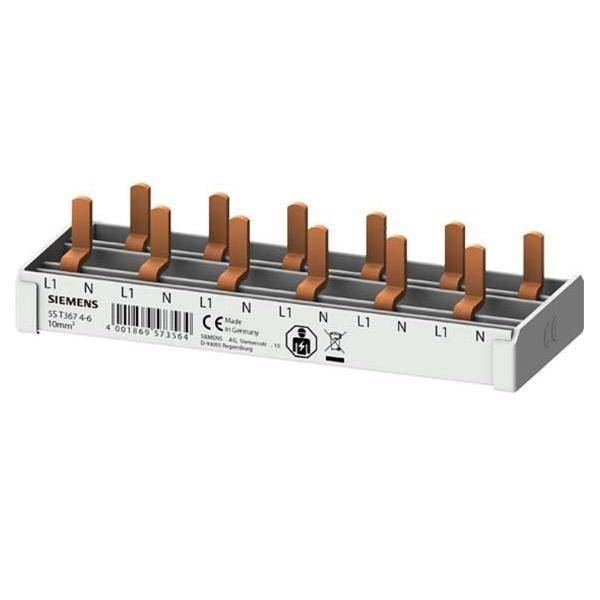 Siemens Stiftsammelschiene 5ST3674-6 kompakt 10qmm 6TE Install.Baumaterial ZÃ¤hlerschr./Verteilg