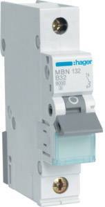 Hager Leitungsschutzschalter MBN132 1polig 6kA B-32A 1M Install.Baumaterial ZÃ¤hlerschr./Verteilg