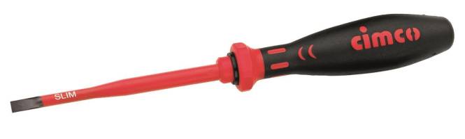 Cimco VDE-Schraubendreher 3,0x0,5x100mm Slim Schlitz 117760 Install.Baumaterial Werkzeug Messgeräte