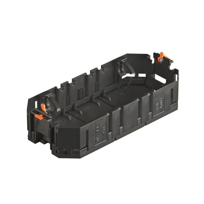 OBO UT3 Universalträger f.Instsgeräte 165x76x36 PA gsw RAL9011 7408721 Install.Baumaterial