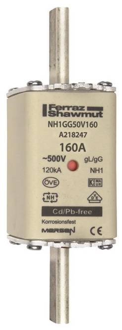 „A21847 160A ~500V 120kA NH1, Cd/Pb-frei