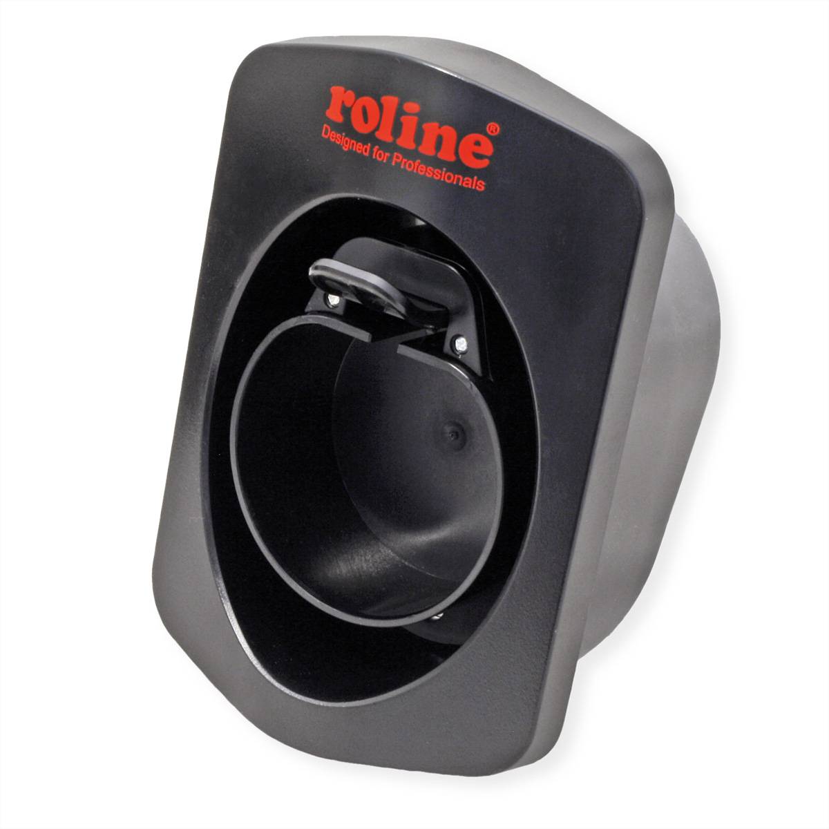 ROLINE Wandhalterung für E-Auto-Ladekabel, mit Kabelablage und Sperrmechanismus E-Mobilität