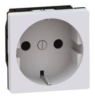 GGK Gerätemodul 45 Schuko 1fach 6960 reinweiß für LFG-/ FB-Kanal Install.Baumaterial