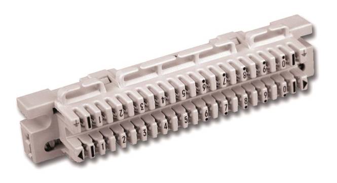 CobiNet 102244 LSA-Anschlussleiste 1/10 zu 10DA f.Schraubbefestigung Install.Baumaterial