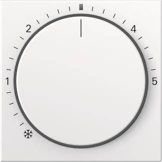 GIRA 270227 Abdeckung Raumtemperatur- regler Kontr. System 55 Reinweiß seiden. Install.Baumaterial