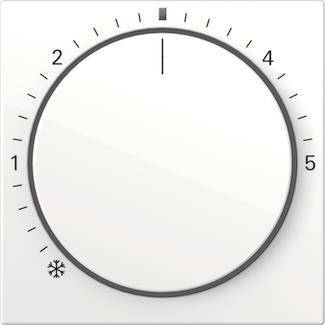 GIRA 270203 Abdeckung Raumtemperatur- regler Kontr. System 55 Reinweiß gl. Install.Baumaterial