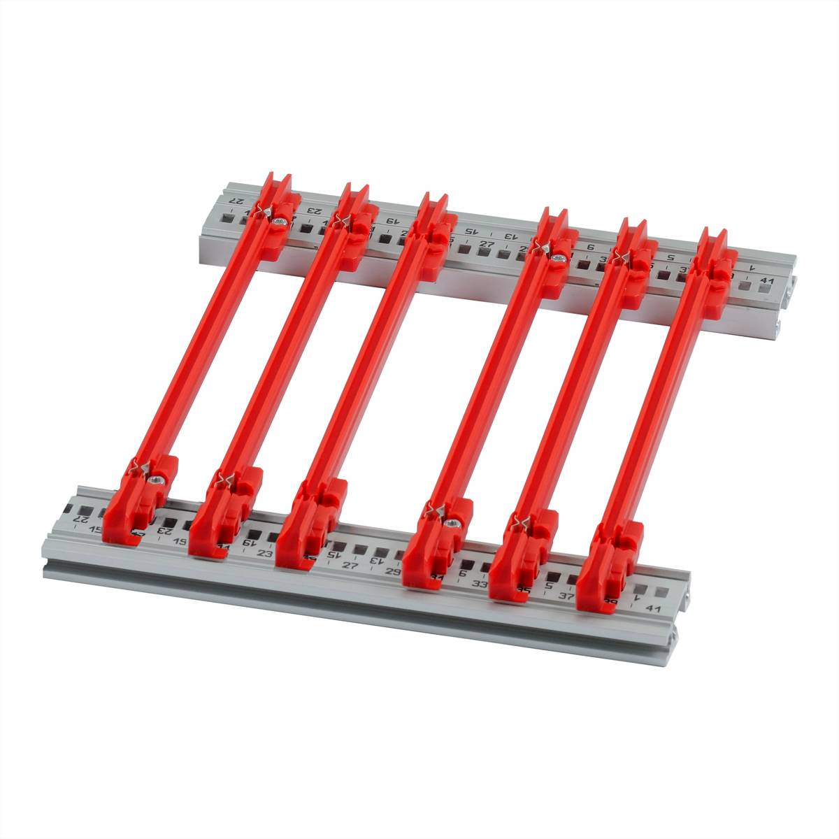 SCHROFF FUEHRUNGSSCH.SET 220T 2MM ROT 10STK 19 Schränke &amp, Ausbauteile Europac PRO