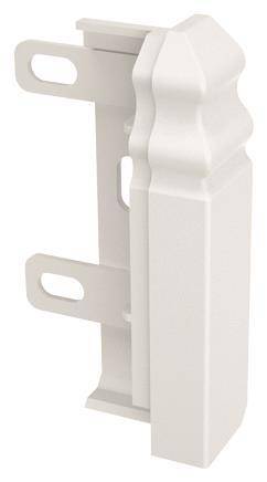 GGK 114104 Endstück rechts 4D 20x80-ES f.E-Sockelleiste Berliner Profil Install.Baumaterial