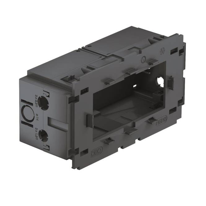 OBO 71GD13 Geräteeinbaudose 2f f.Modul ** 45 140x76x51 PA eisengrau 6288583 Install.Baumaterial