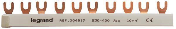 Legrand 004917 Gabelkammschiene 3-polig 12TE 10qmm Install.Baumaterial Zählerschr./Verteilg