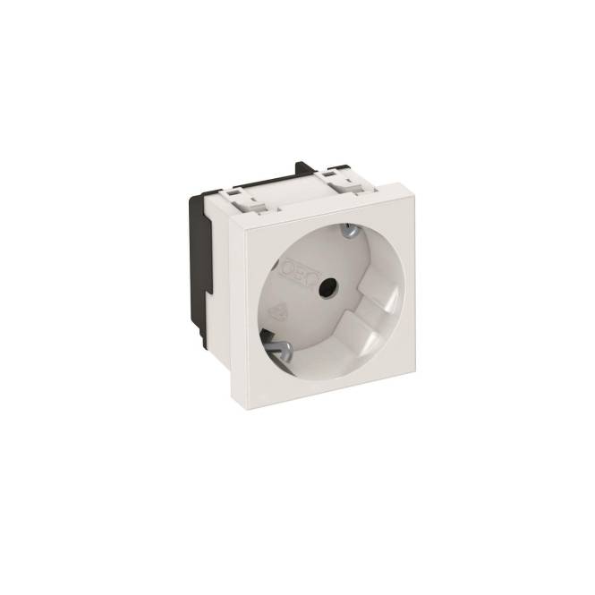 OBO STD-D3S RW1 Steckdose 33Â° 1-fach Schutzkontakt 6120073 Install.Baumaterial Verlegesys/Verbi.Mat