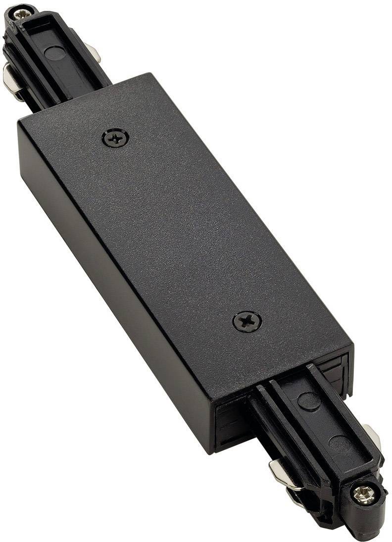 SLV LÃ¤ngsverbinder 1PH-Schiene 143100 elektrisch m.EinspeisemÃ¶glichk., Schwarz Innenleuchten