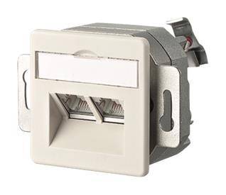 Metz E-DAT Design 8/8(8) EK 1307444001-I Cat5e Class E RAL 1013 Install.Baumaterial Netzw.Telekomm