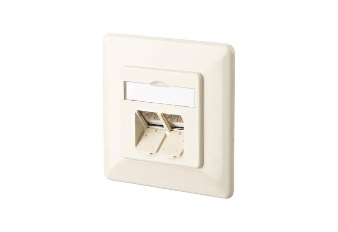 Metz E-DAT Design 8/8(8) UP 1307441001-I Cat5e Class E RAL 1013 Install.Baumaterial Netzw.Telekomm