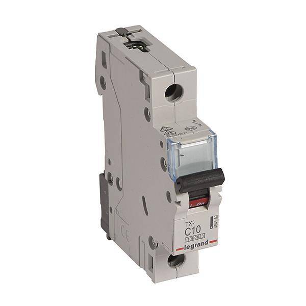 Legrand 404169 TX3 LS-Schalter C 10A 1-polig 10kA 230/400VAC 1TE Install.Baumaterial