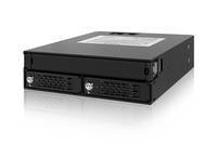 Backplane IcyDock 2x6,3cm SATAI-III/SAS in 1x5,25 HDD/SSD Multimedia-Technik