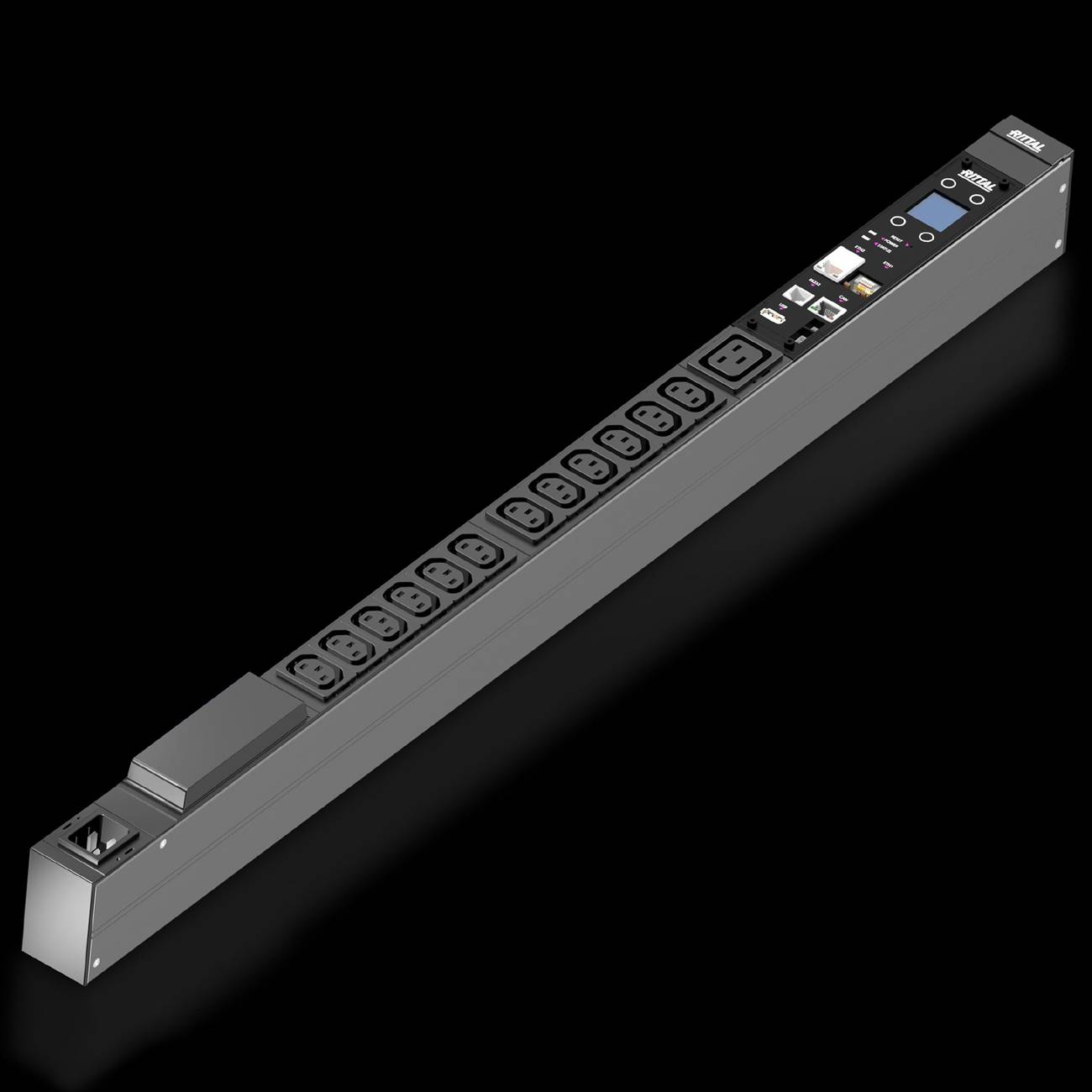 Rittal PDU managed 16A/1P C20 12xC13 + 1xC19 Multimedia-Technik Power Distribution Unit