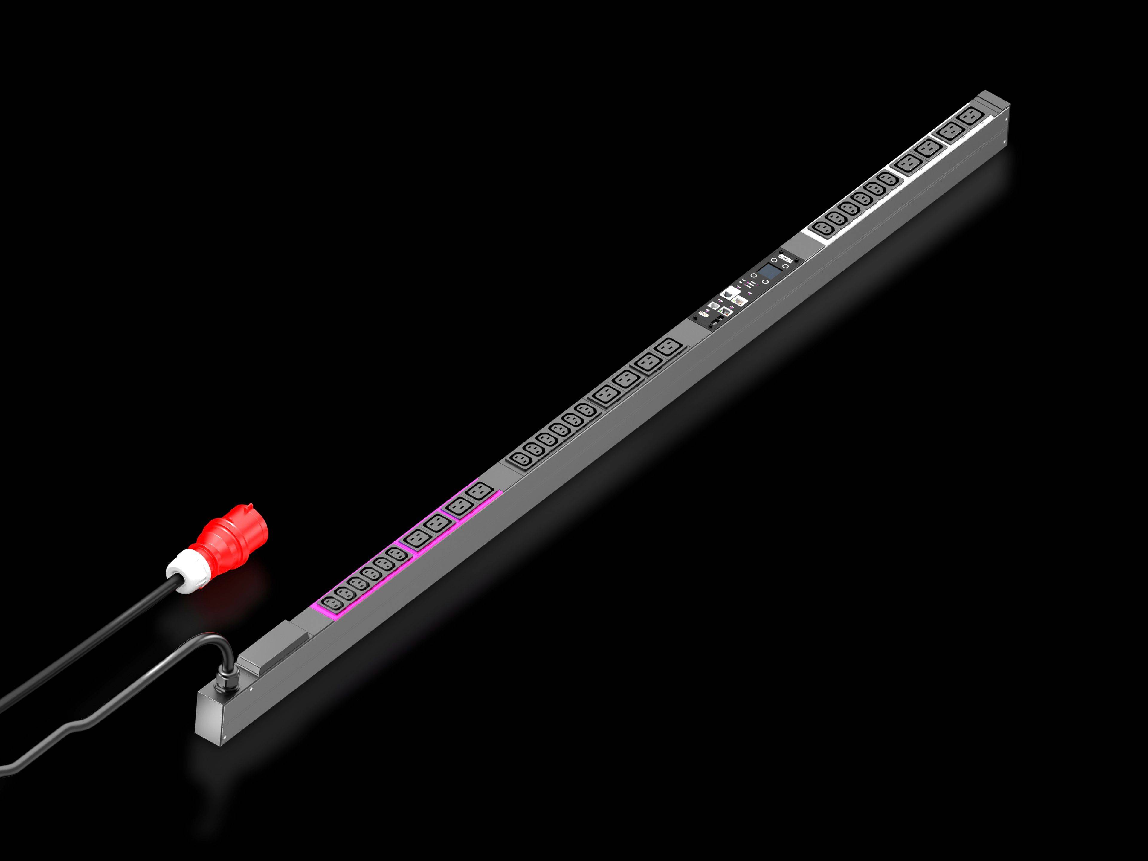 Rittal PDU metered 16A/3P CEE 18 x C13 + 12 x C19 Multimedia-Technik Power Distribution Unit