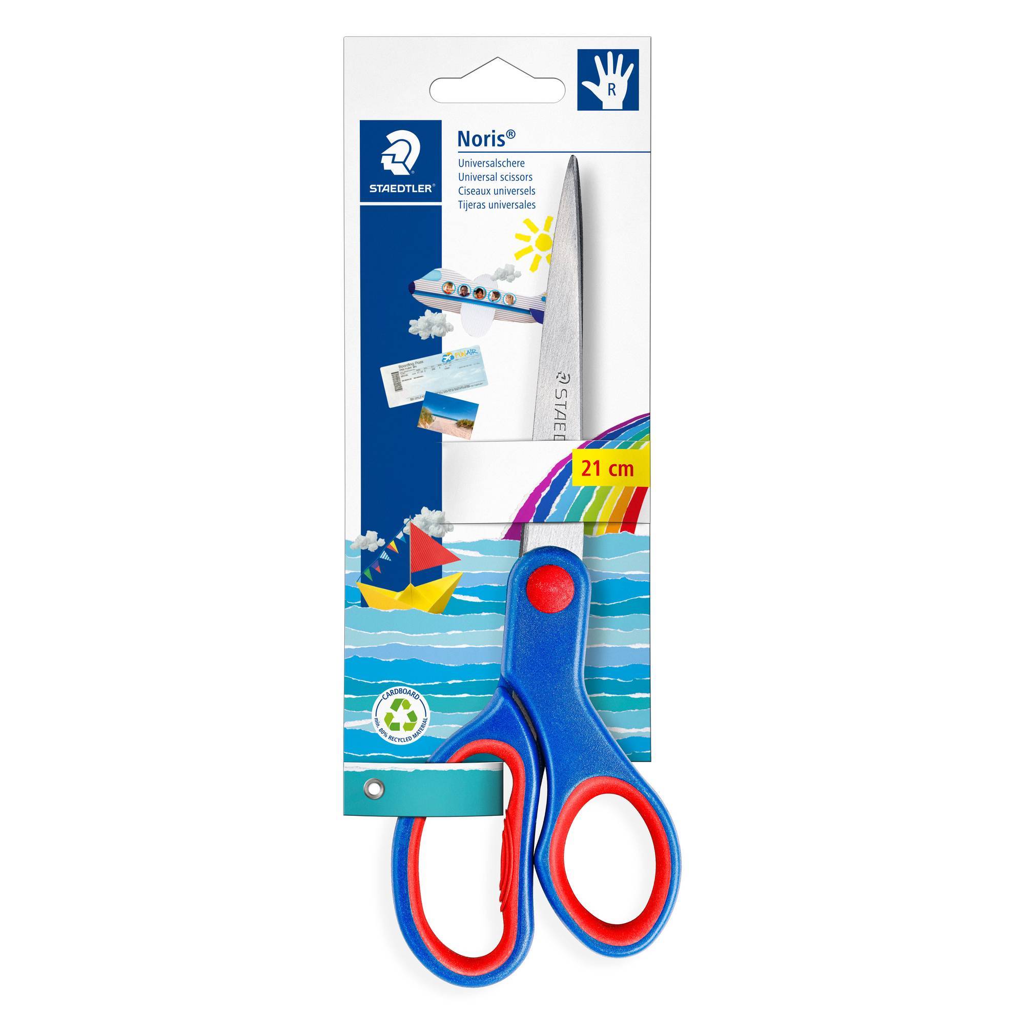 STAEDTLER Schere Noris 21cm Kartonkarte Multimedia-Technik Zeichnen,Malen,Basteln