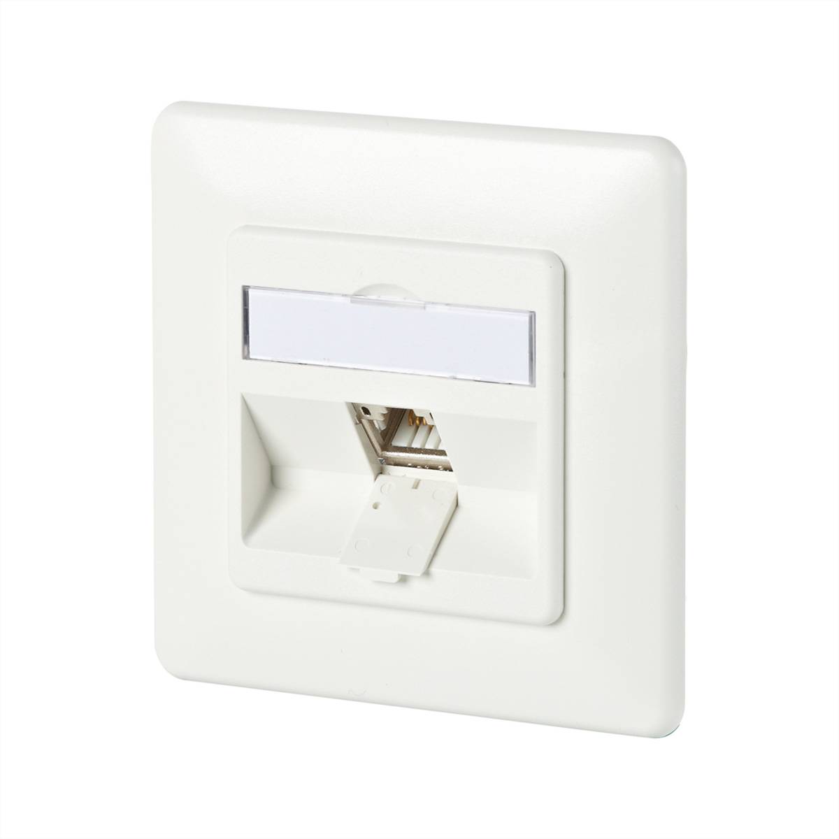 METZ CONNECT C6Amodul 1 Port 180Â°M UP-Dose, reinweiß RAL9010 Netzwerkkomponenten Anschlussdose