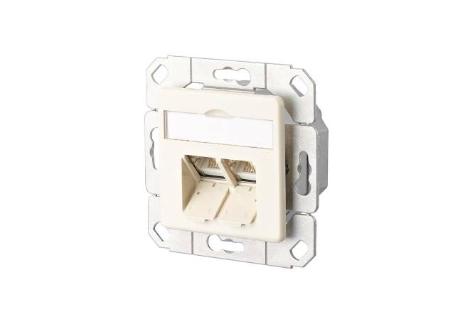 Metz E-DAT Design 8/8(8) UPK1307441101-I Cat5e Class E RAL 1013 Install.Baumaterial Netzw.Telekomm