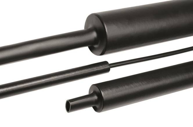 Hellermann TREDUX-MA47-12/3-PO-X-BK 6St. Warmschrumpfschlauch 4:1 1m 323-50120 Install.Baumaterial