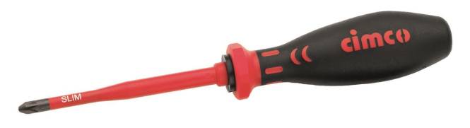 Cimco VDE-Schraubendreher PZ 2x100mm Kreuzschlitz Pozidriv Slim 117778 Install.Baumaterial Werkzeug