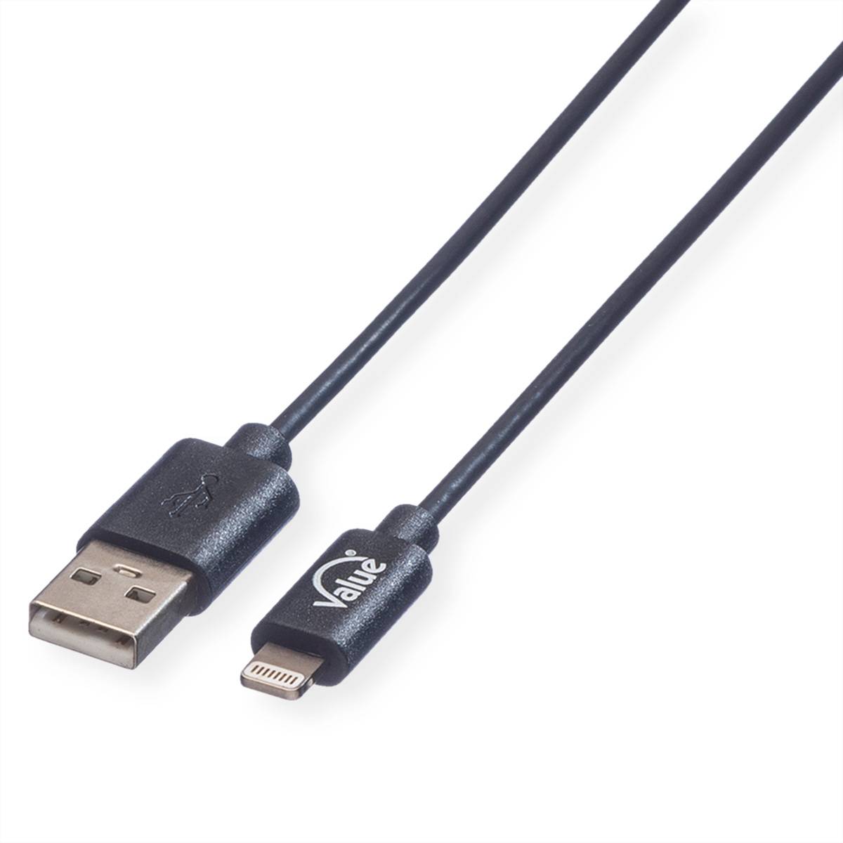 VALUE USB 2.0 Sync- &amp, Ladekabel mit 8pin-Anschluss, 1,8 m Kabel USB & Lightning