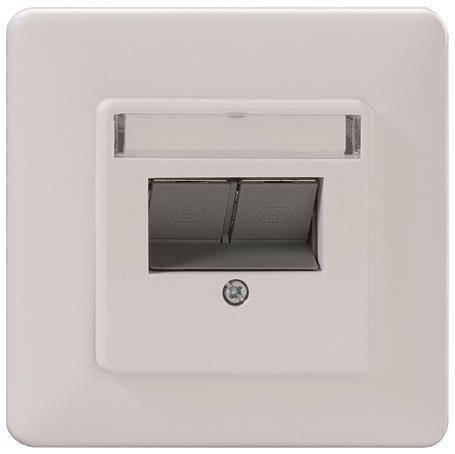 RB Cat.6A ISO-Anschlussdose modular UM-Cat.6A iso-MD 2 Up rw Install.Baumaterial Netzw.Telekomm