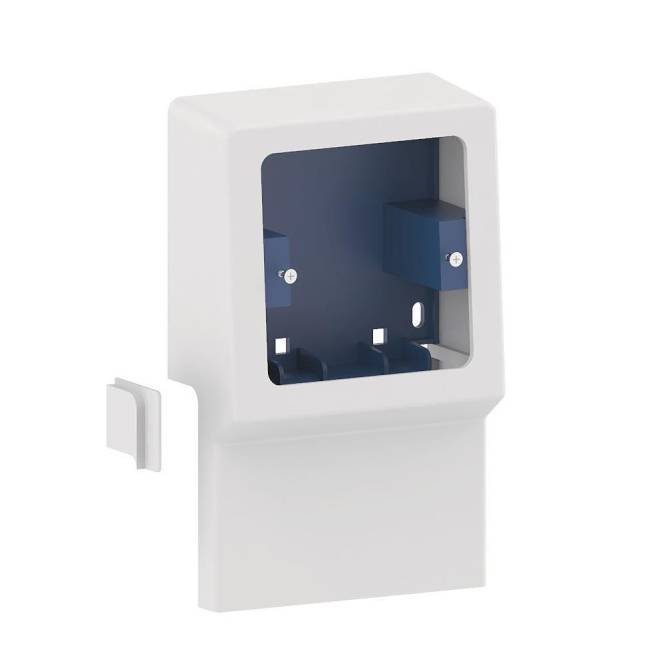 GGK Geräteträger leer 1fach 11967 für SL/ SLT alpinweiss Install.Baumaterial Verlegesys/Verbi.Mat