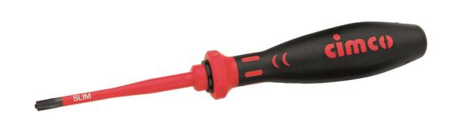 Cimco VDE-Schraubendreher PZ FL 1x80mm Kombi-Profil Slim 117780 Install.Baumaterial Werkzeug