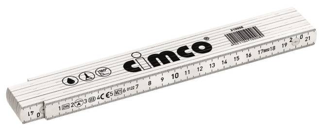 Cimco Gliedermaßstab 2m 210008 Glasfaser hochelastisch nicht leitend Install.Baumaterial Werkzeug